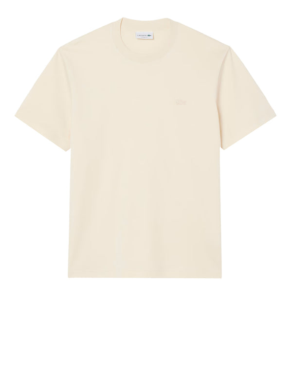 LACOSTE Lacoste T-shirt Con Ricamo Caratteristico Beige