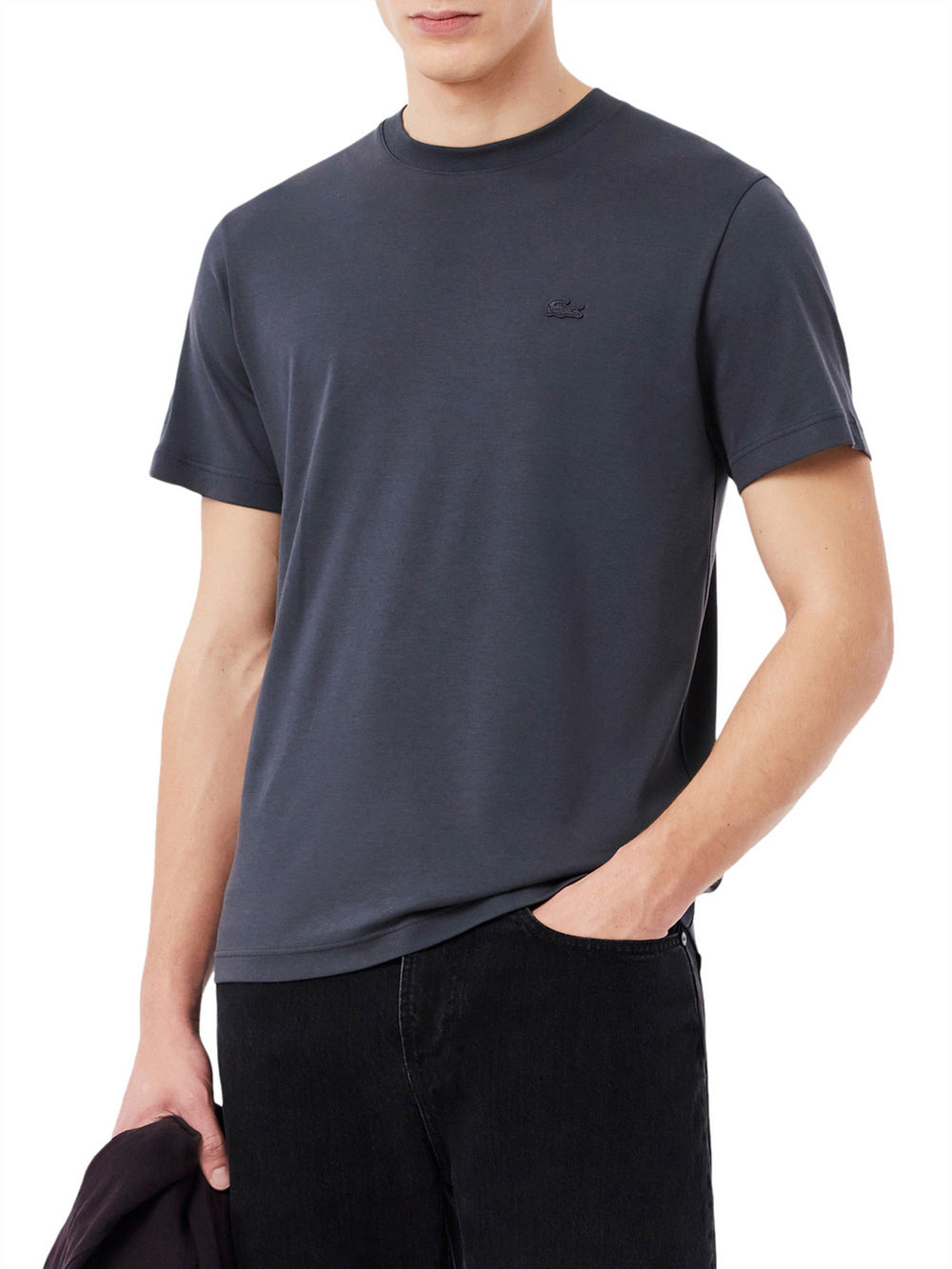 Lacoste T-Shirt Lacoste Con Ricamo - Grigio