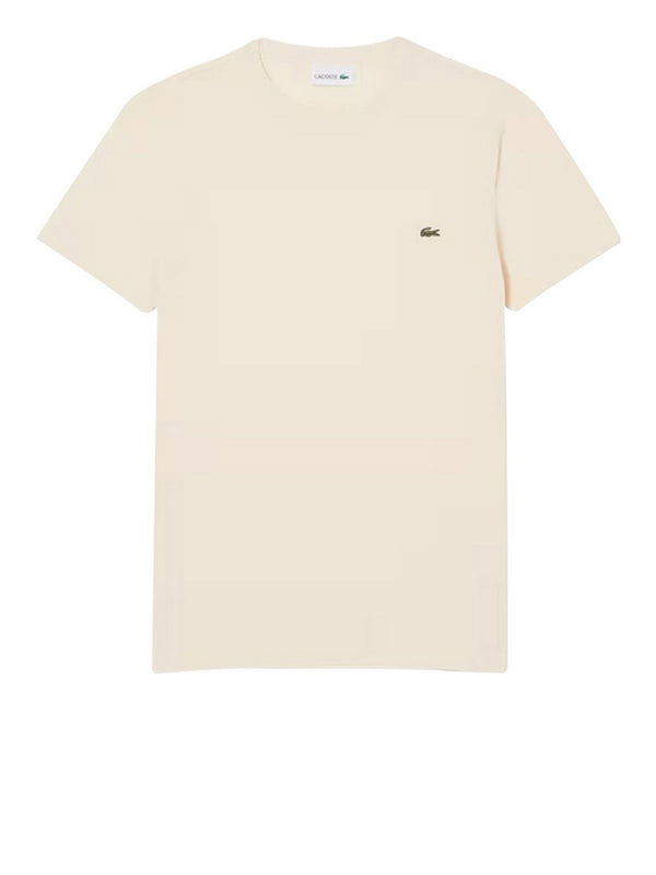 Lacoste T-Shirt Lacoste In Cotone Prima - Beige