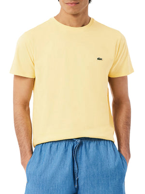 LACOSTE T-shirt Lacoste In Cotone Pima - Giallo
