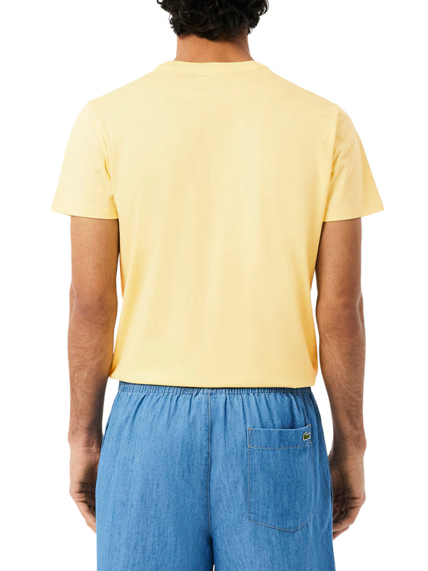LACOSTE T-shirt Lacoste In Cotone Pima - Giallo
