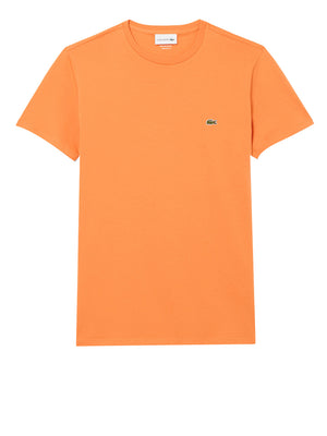 LACOSTE T-shirt Lacoste In Cotone Pima - Arancione