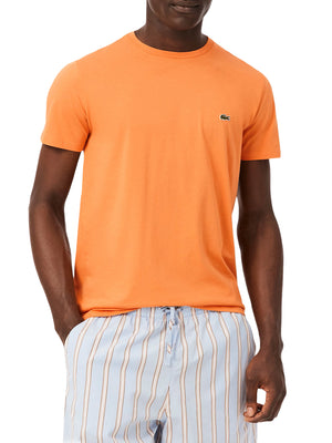 LACOSTE T-shirt Lacoste In Cotone Pima - Arancione
