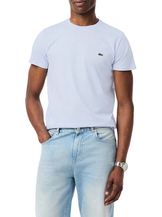 Lacoste T-Shirt Lacoste In Cotone - Celeste