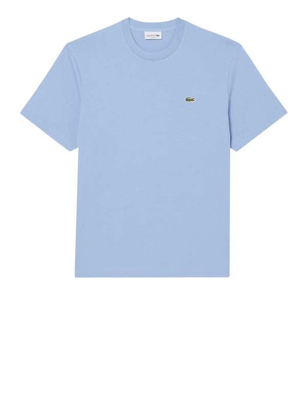 LACOSTE T-Shirt Lacoste In Cotone - Blu
