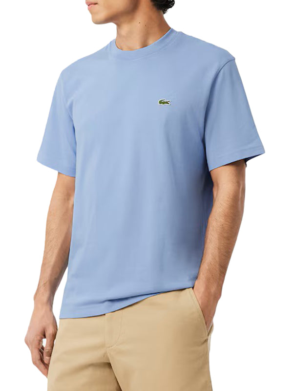 LACOSTE T-Shirt Lacoste In Cotone - Blu