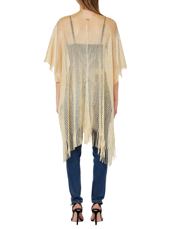 LIU JO SOFT1 Poncho Rete Lungo Liu Jo - Oro