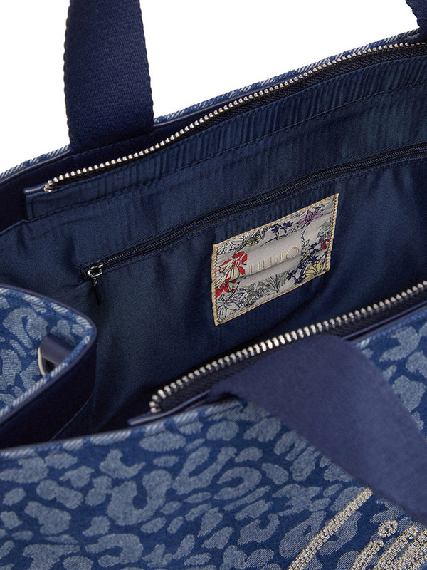 Liu Jo Borsa A Mano Liu Jo Animalier - Blu Denim