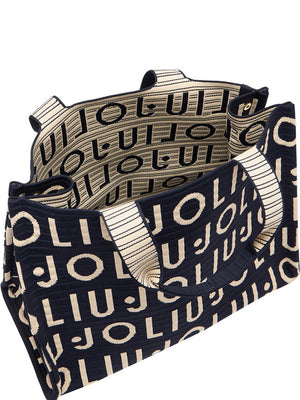 Liu Jo Borsa A Mano Liu Jo Knitted Logo - Blu