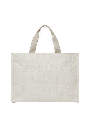 Liu Jo Tote Liu Jo Logo Bubble - Crema