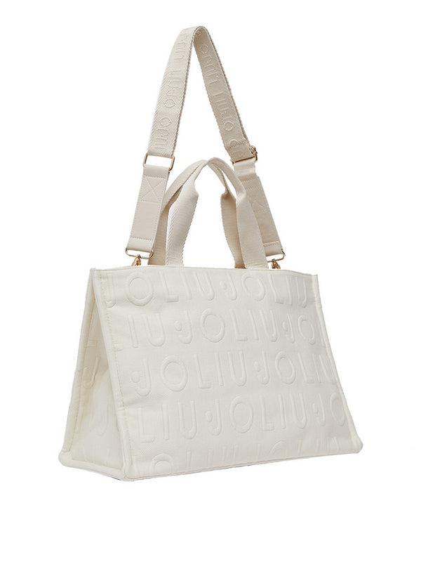 Liu Jo Tote Liu Jo Logo Bubble - Crema