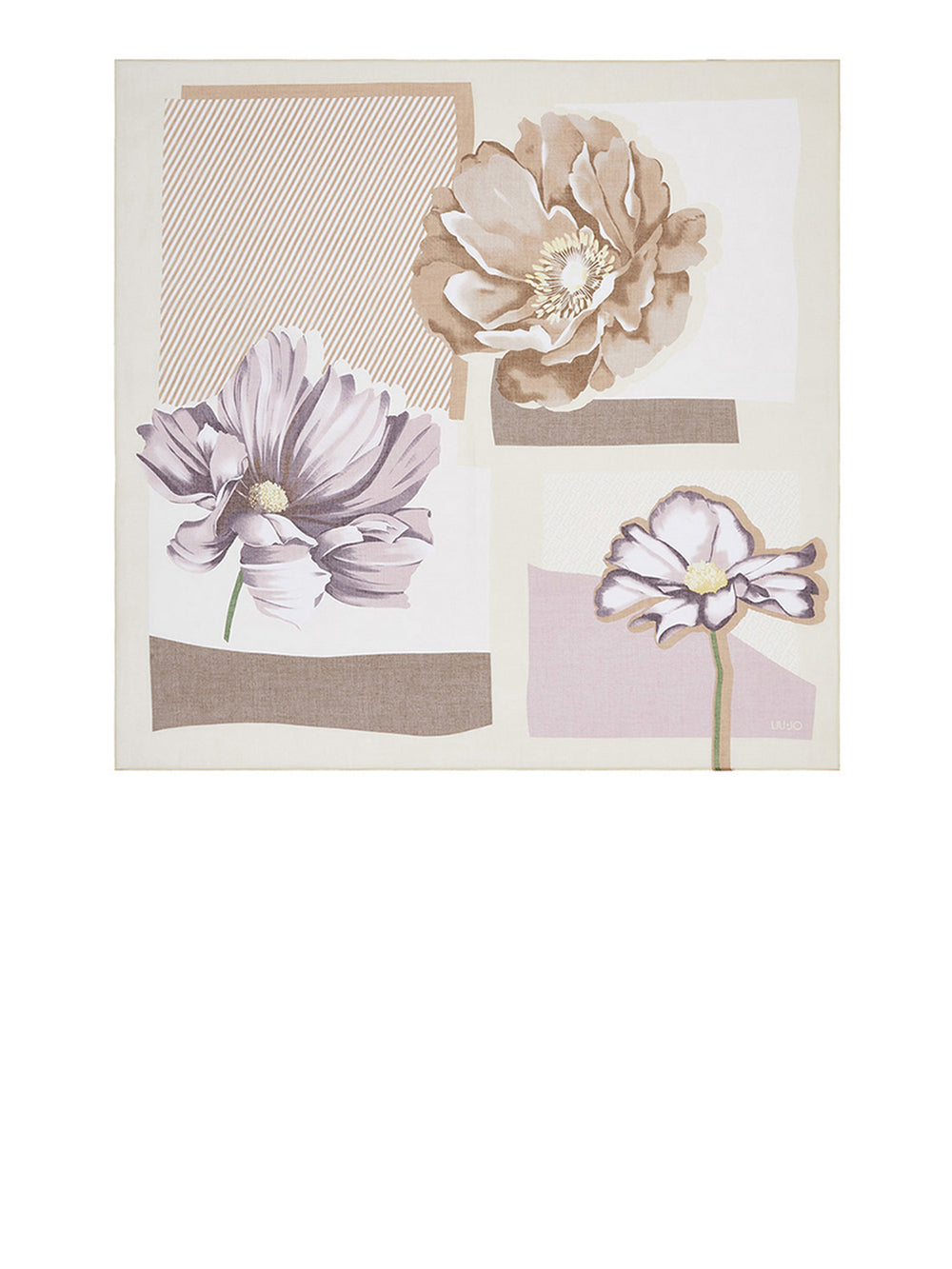 Liu Jo Foulard Liu Jo Colorblock - Panna