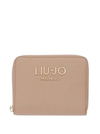 LIUJO ACCESSORI1 Portafoglio Liu Jo Logo Frontale - Beige