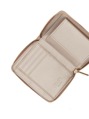 LIUJO ACCESSORI1 Portafoglio Liu Jo Logo Frontale - Beige
