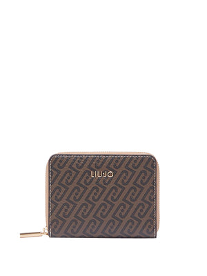 LIUJO ACCESSORI1 Portafoglio M Zip Around Liu Jo - Marrone