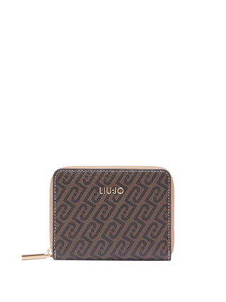 LIUJO ACCESSORI1 Portafoglio M Zip Around Liu Jo - Marrone