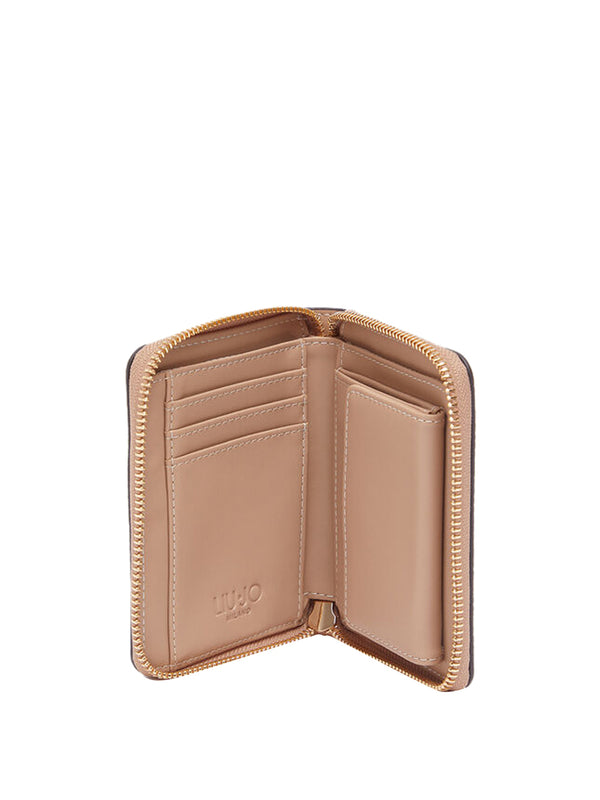 LIUJO ACCESSORI1 Portafoglio M Zip Around Liu Jo - Marrone