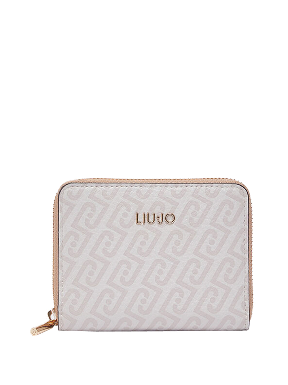 LIUJO ACCESSORI1 Portafoglio M Zip Around Liu Jo - Bianco/Beige