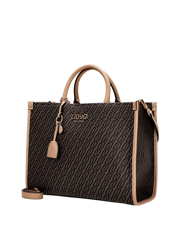 Liu Jo Borsa A Mano Liu Jo Con Charm - Testa Di Moro/Cipria