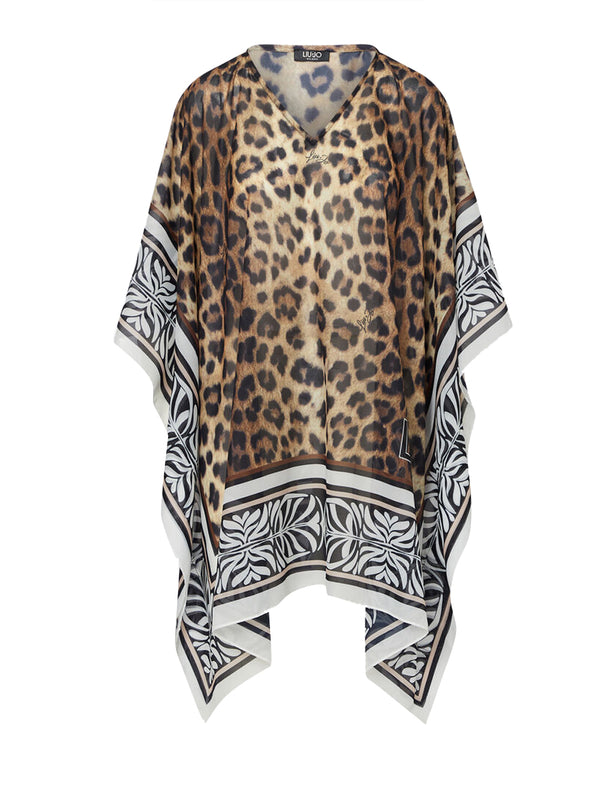 LIUJO BEACHWEAR Kaftano In Chiffon Stampato Liu Jo - Animalier