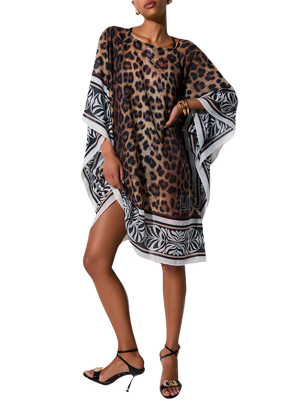 LIUJO BEACHWEAR Kaftano In Chiffon Stampato Liu Jo - Animalier
