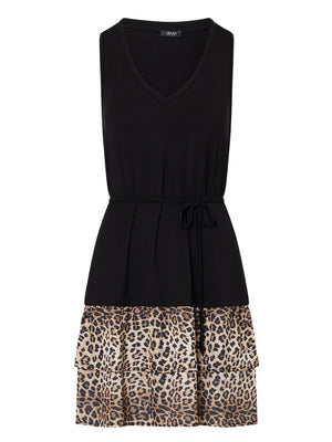 LIUJO BEACHWEAR Abito Liu Jo Con Volant - Animalier