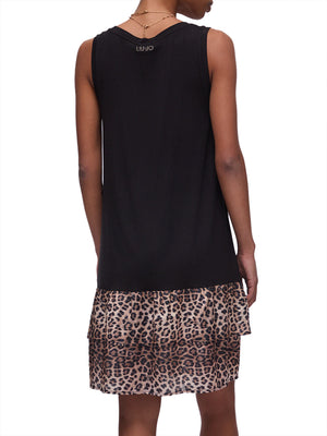 LIUJO BEACHWEAR Abito Liu Jo Con Volant - Animalier