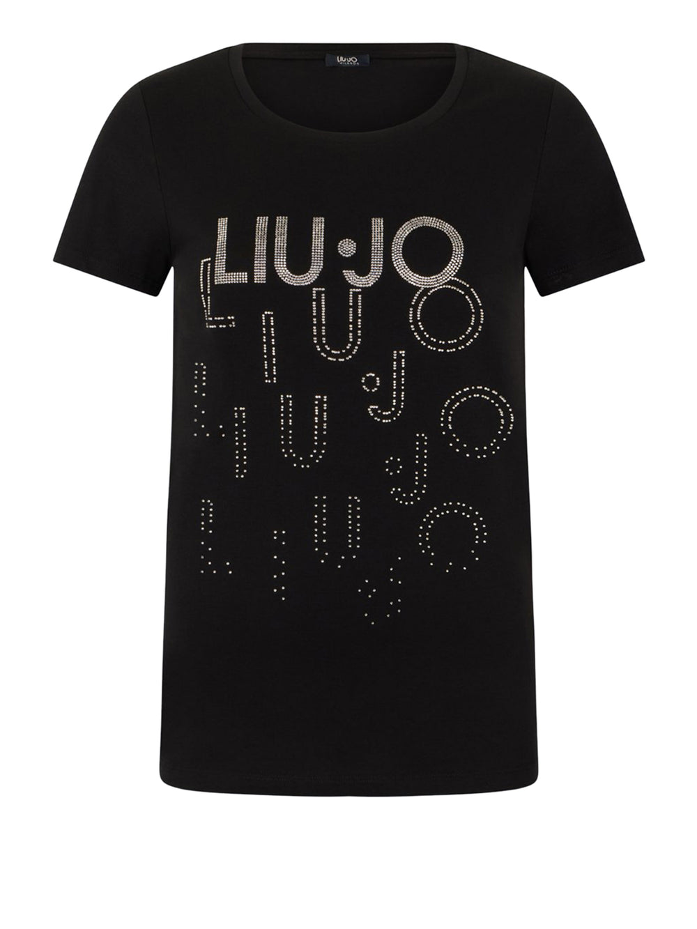 LIUJO BEACHWEAR T-Shirt Liu Jo Logo Frontale Nero