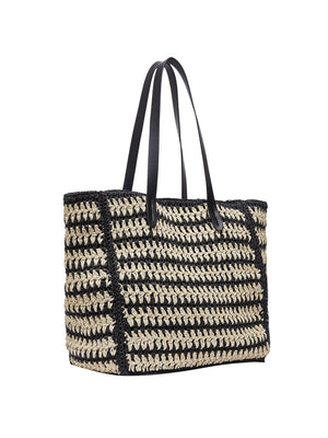 LIUJO BEACHWEAR Borsa Tote Media In Paglia Liu Jo - Neutro