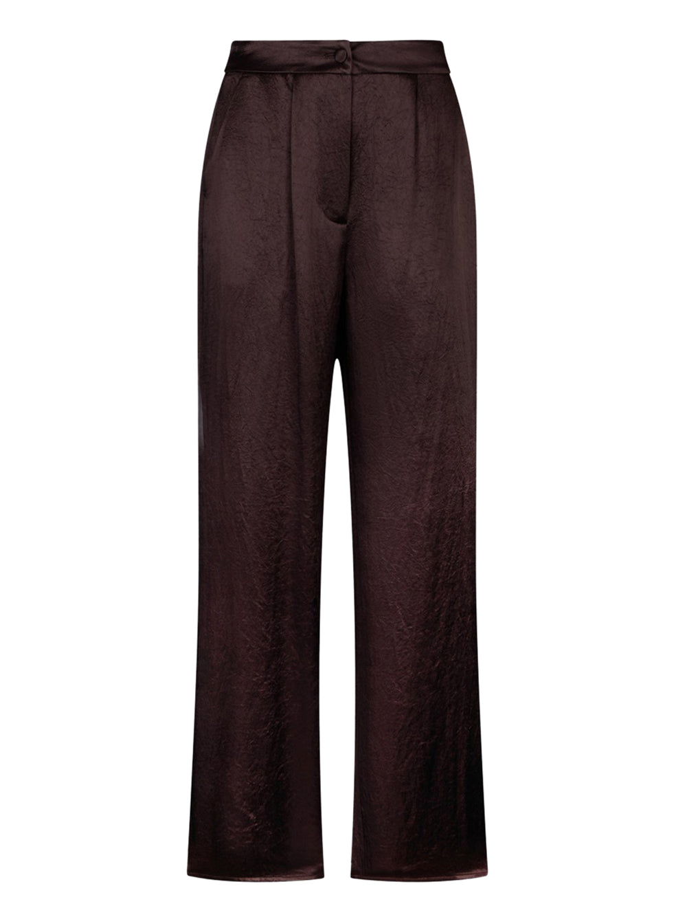 LIU.JO BLACK Pantalone Liu Jo In Raso Con Spacchetti - Marrone