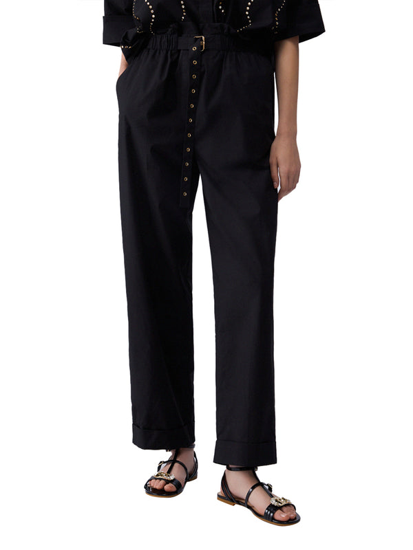 LIU.JO BLACK Pantaloni A Vita Alta Liu Jo - Nero
