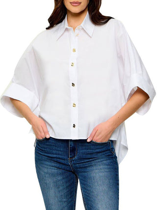 LIU.JO BLACK Camicia Over Liu Jo - Bianco