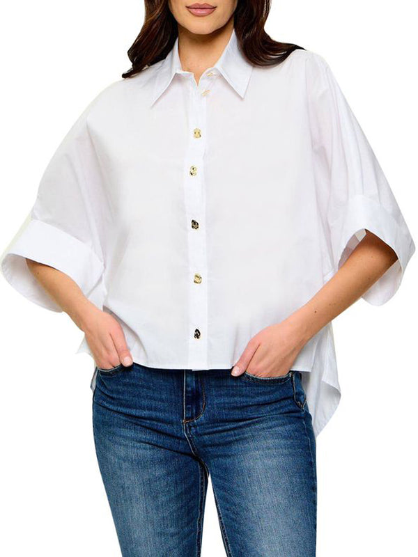 LIU.JO BLACK Camicia Over Liu Jo - Bianco