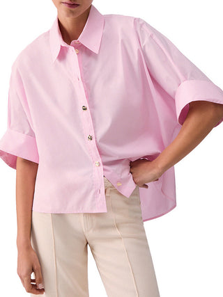 Liu Jo Camicia Liu Jo Oversize In Popeline - Rosa
