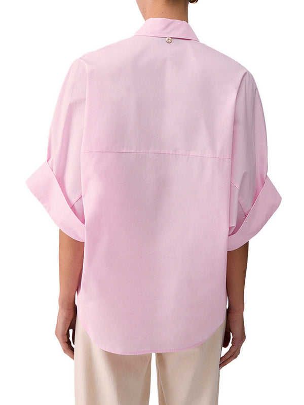 Liu Jo Camicia Liu Jo Oversize In Popeline - Rosa