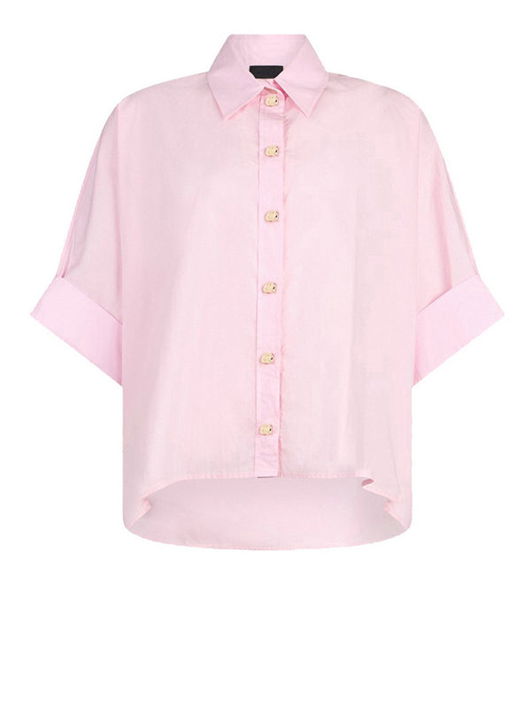 Liu Jo Camicia Liu Jo Oversize In Popeline - Rosa