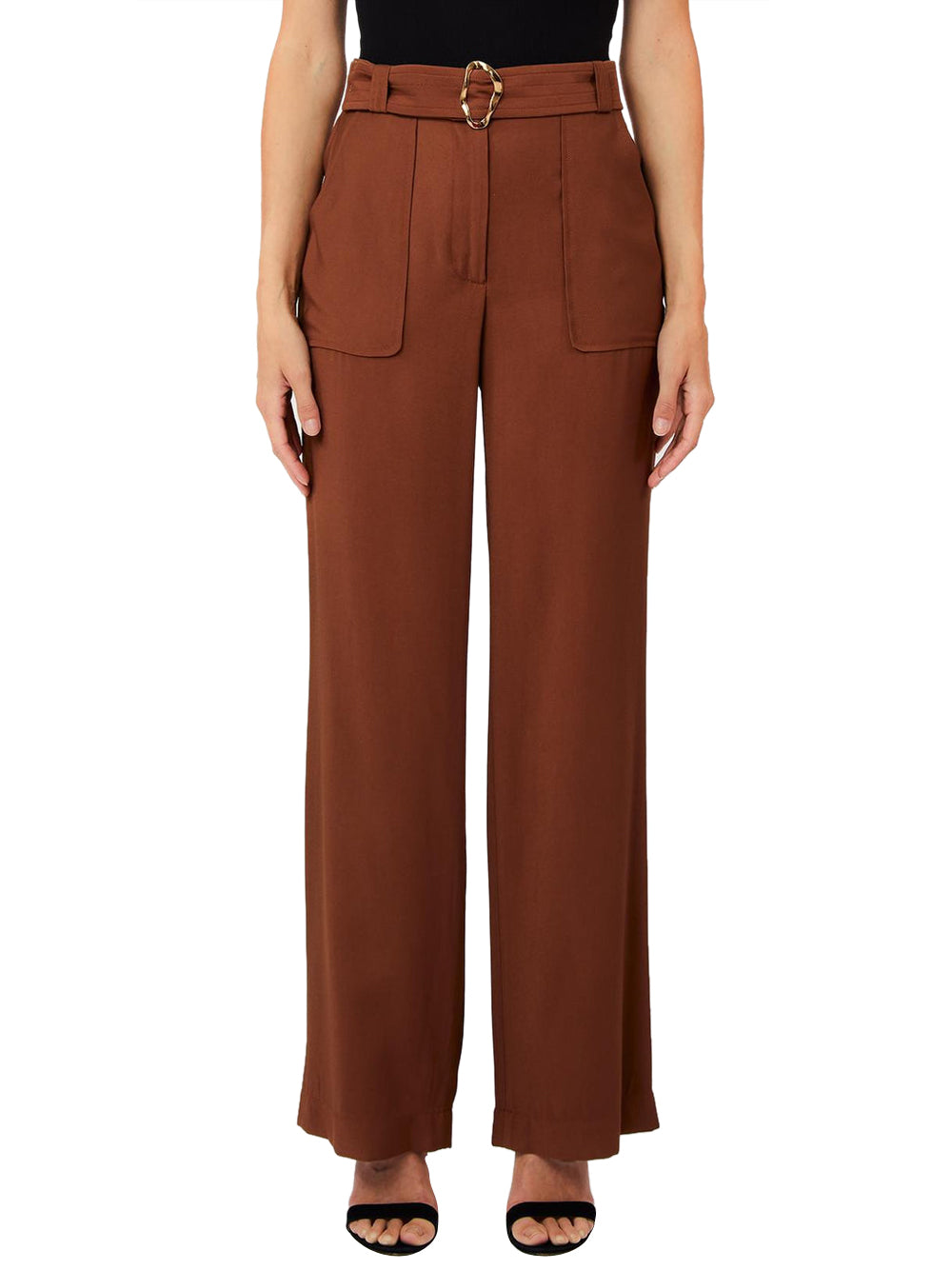LIU.JO BLACK Pantalone Fluido Liu Jo - Marrone