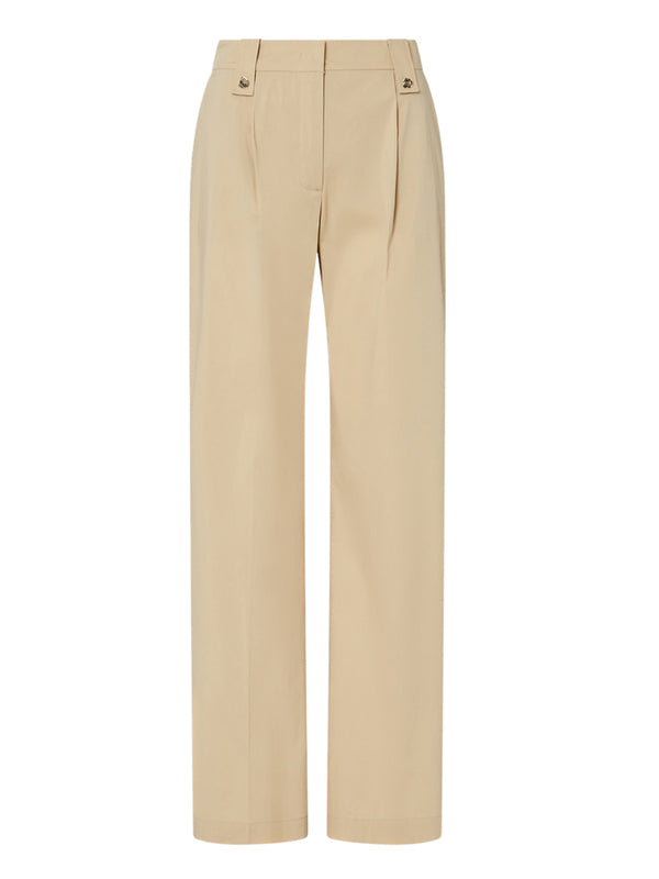 LIU.JO BLACK Pantalone Liu Jo Straight In Popeline - Beige