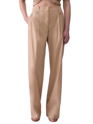 LIU.JO BLACK Pantalone Liu Jo Straight In Popeline - Beige