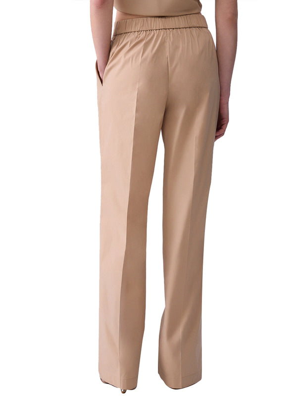 LIU.JO BLACK Pantalone Liu Jo Straight In Popeline - Beige