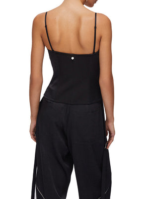 Liu Jo Top Bustier In Raso Liu Jo - Nero