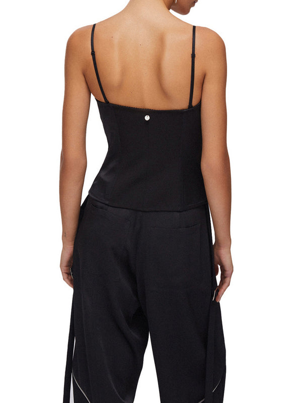 Liu Jo Top Bustier In Raso Liu Jo - Nero