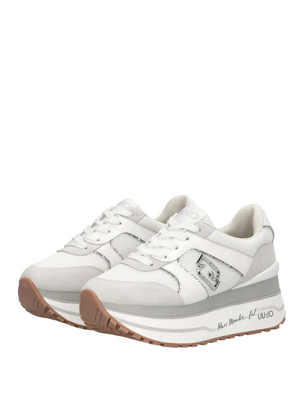 Liu Jo Sneakers Liu Jo Maxi Wonder Plus 02 - Bianco/Grigio