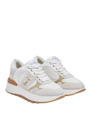 Liu Jo Sneakers Liu Jo Platform In Suede E Mesh - Bianco