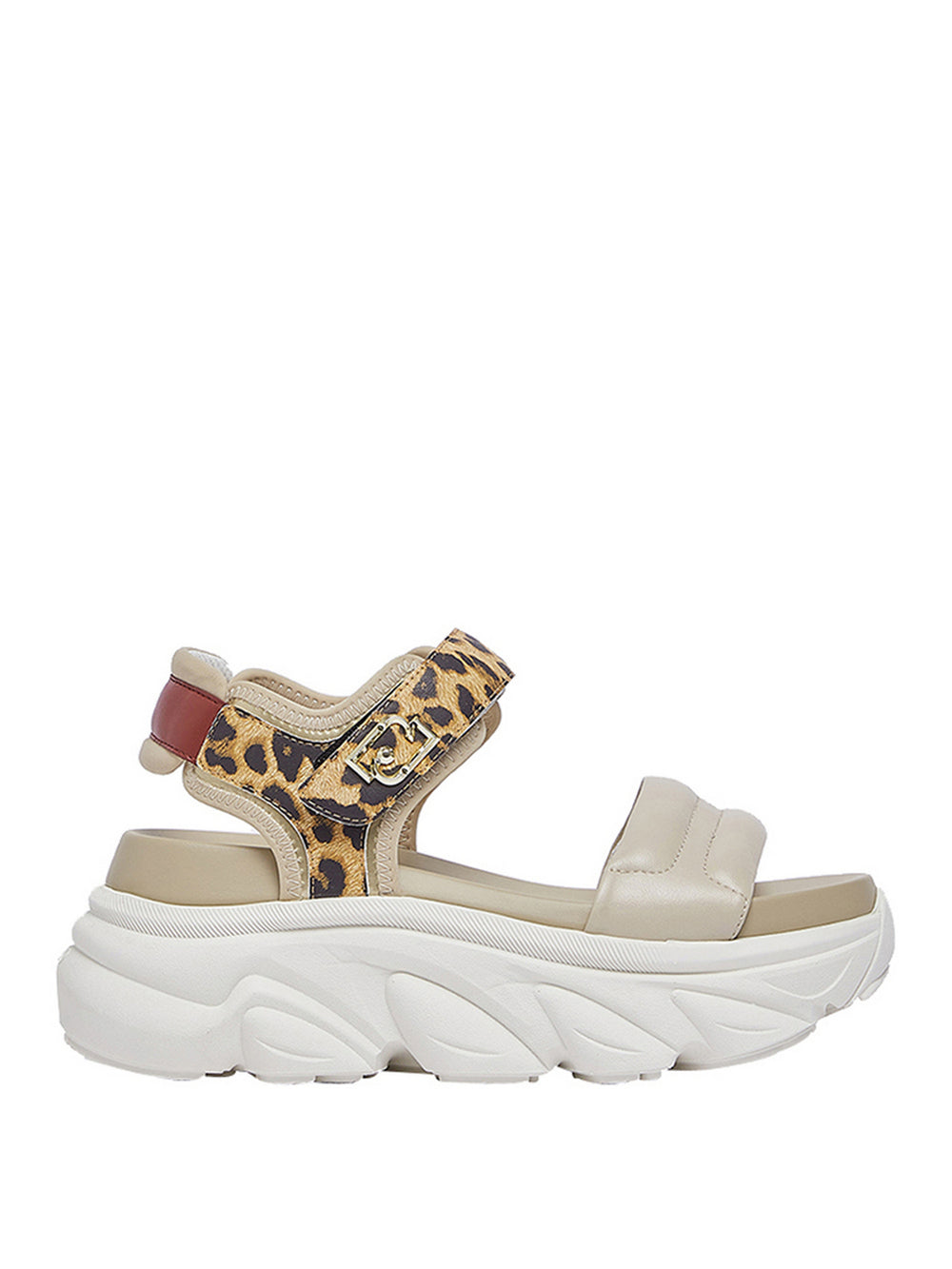 Liu Jo Sandalo Chunky Liu Jo Con Dettaglio Animalier - Leopardato/Beige