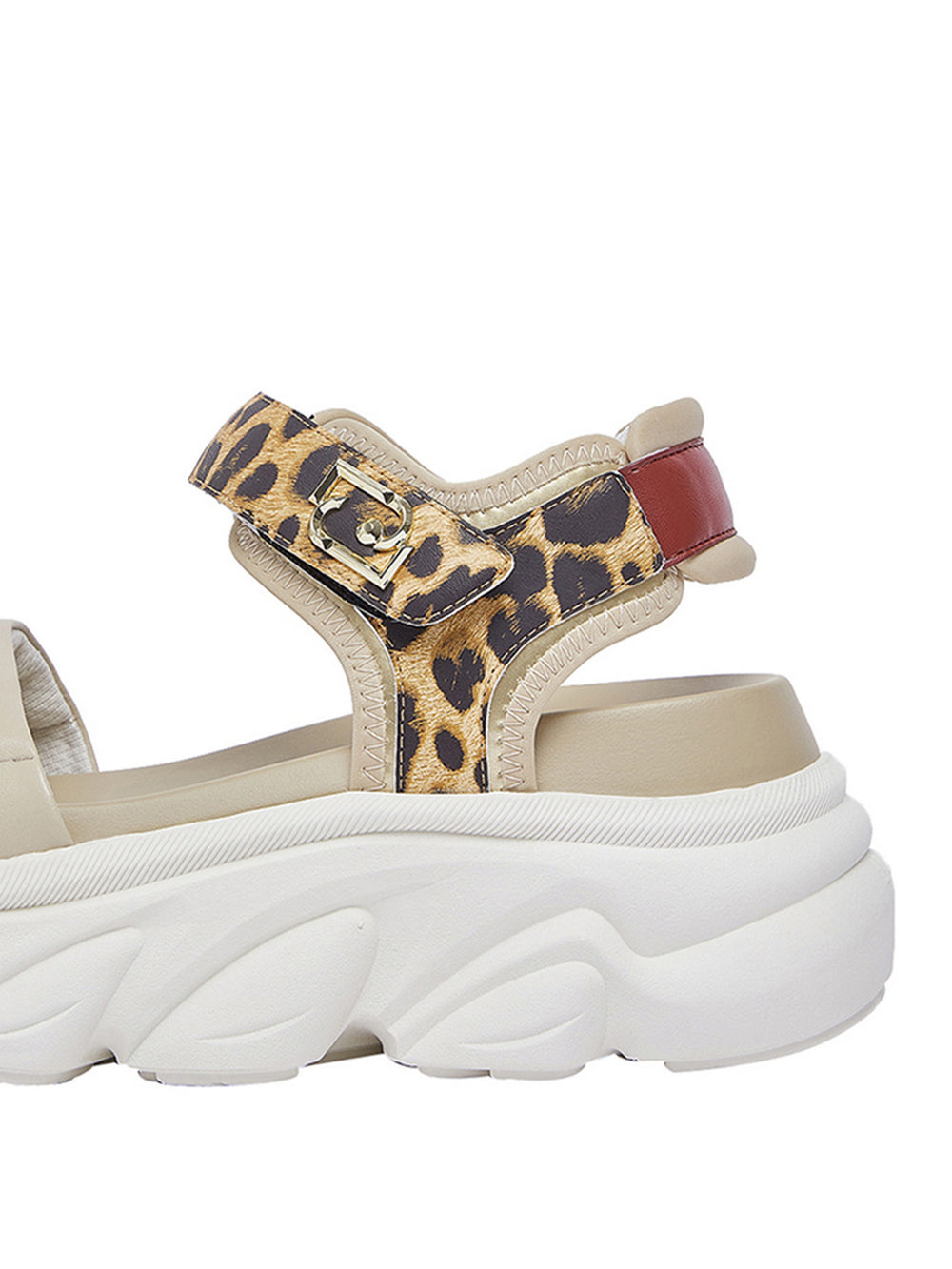 Liu Jo Sandalo Chunky Liu Jo Con Dettaglio Animalier - Leopardato/Beige