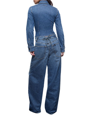 Liu Jo Camicia Liu Jo In Denim Con Stringhe - Blu