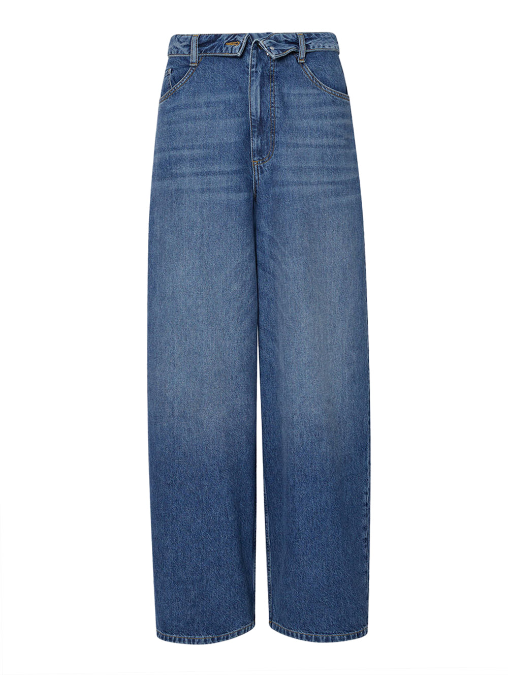 LIUJO CAPSULE ELODIE Jeans Baggy Con Stringhe Liu Jo - Denim