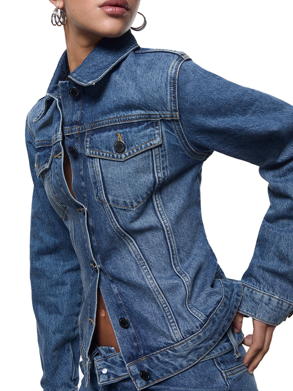 Liu Jo Giacca Liu Jo In Denim Con Stringhe - Blu