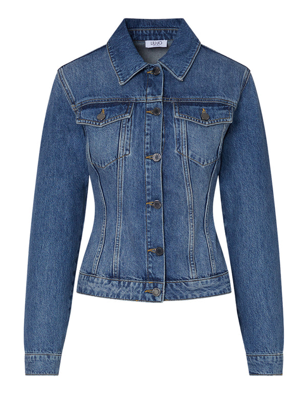 Liu Jo Giacca Liu Jo In Denim Con Stringhe - Blu